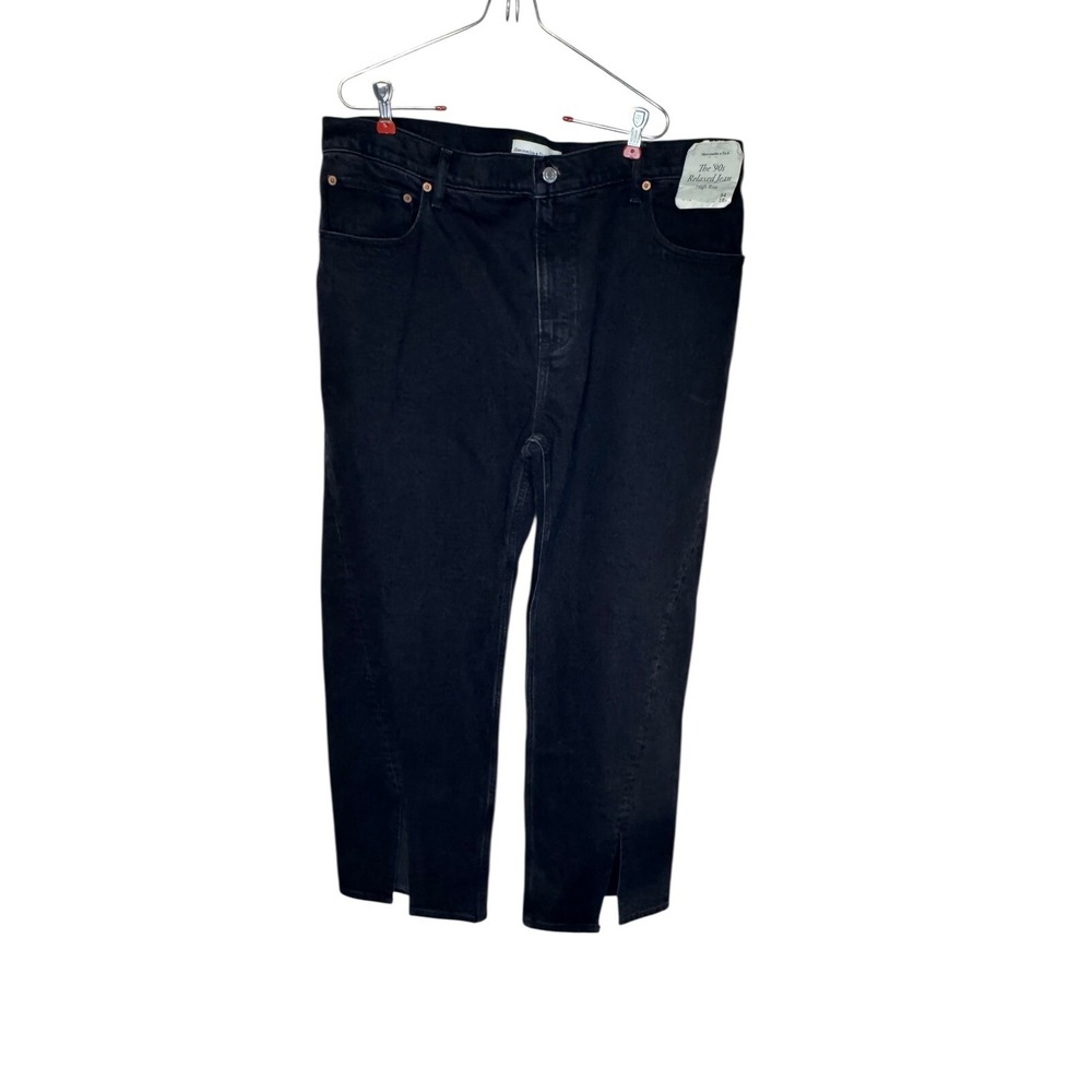 Abercrombie & Fitch Women Jeans‎ '90s Relaxed High Rise Ankle Slits 34/18R NWT